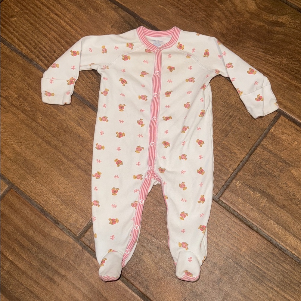 Polo Bear Cotton Footed Coverall Ralph Lauren size 0-3 months
